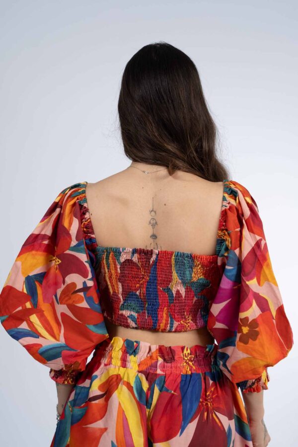 Blusa Farm Lastex Floral Erika - Imagem 3