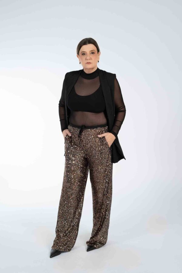 Calça Pantalona Paetê Dzarm - Imagem 3