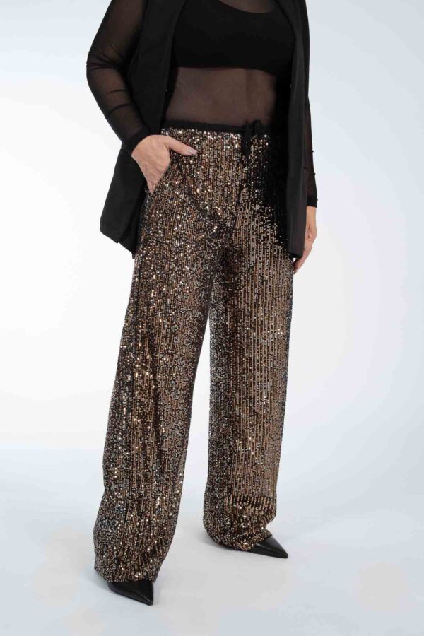 Calça Pantalona Paetê Dzarm - Imagem 4