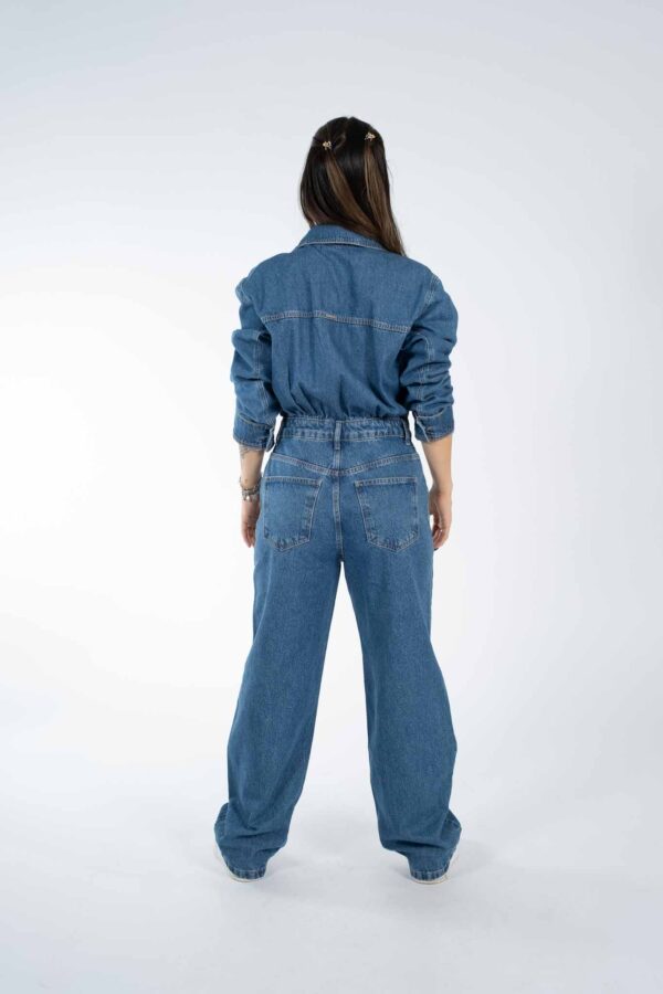 Macacão Jeans Manga Longa Dzarm - Imagem 3