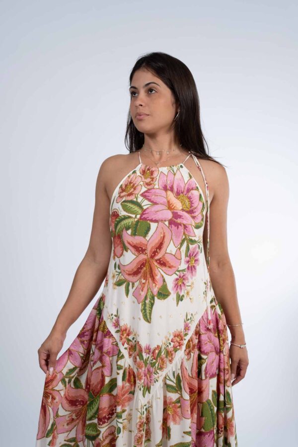 Vestido Farm Cropped Floral de Verão - Imagem 2