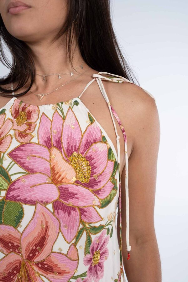Vestido Farm Cropped Floral de Verão - Imagem 3