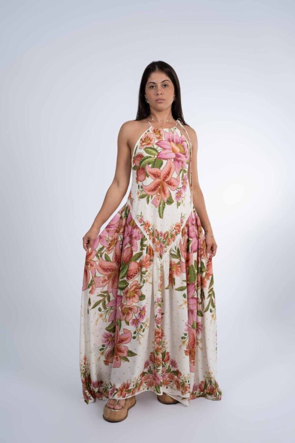 Vestido Farm Cropped Floral de Verão