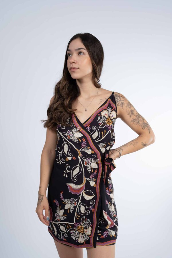 Vestido Farm Curto Lenco