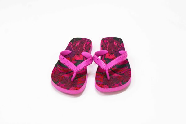 Sandalia Farm Salto Rasteiro Plastico Rosa Pink - Imagem 2