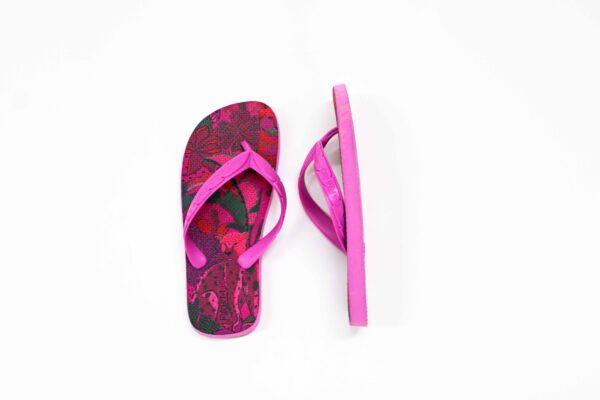 Sandalia Farm Salto Rasteiro Plastico Rosa Pink - Imagem 3