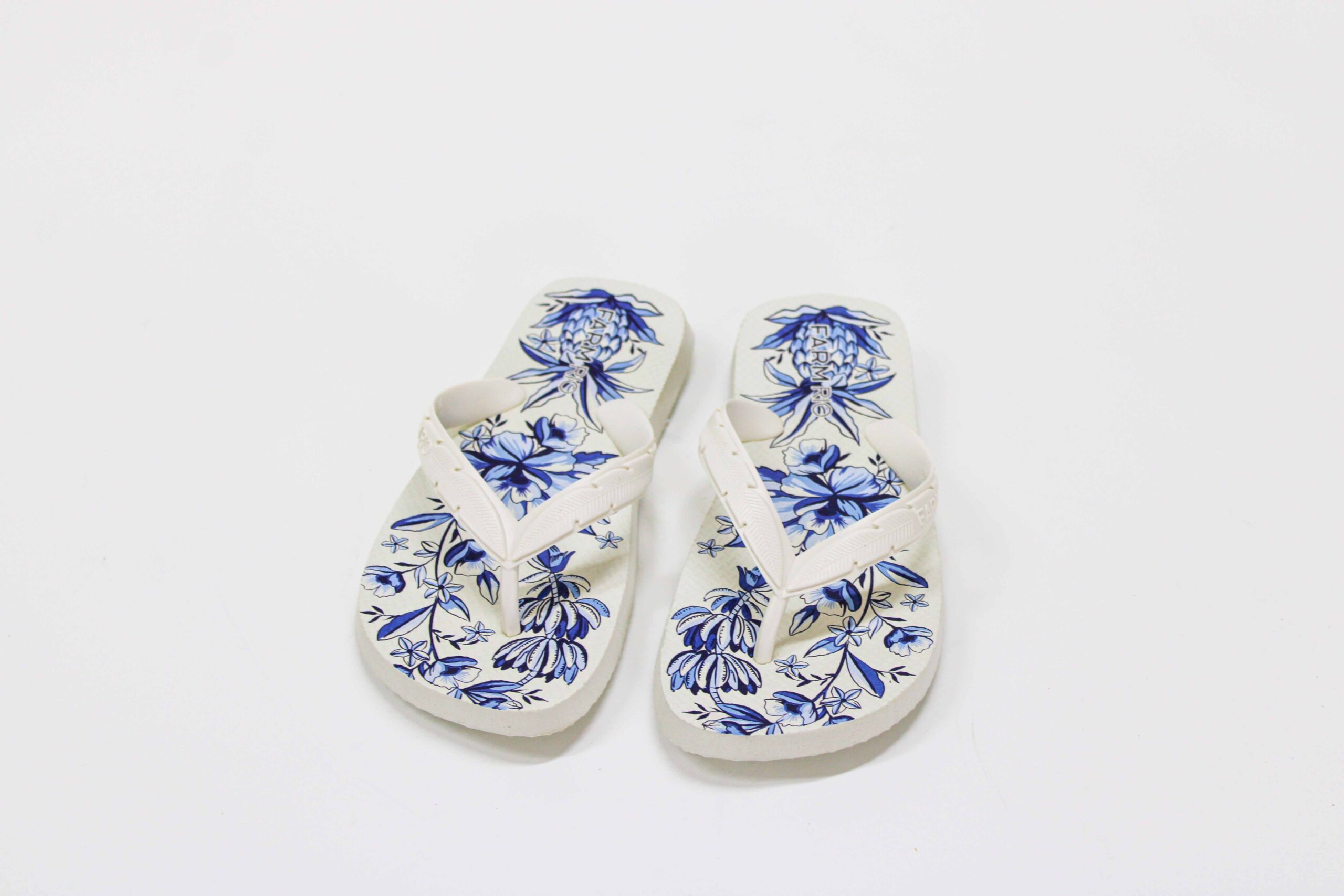 Sandalia Farm Xilo Tropical Plastico Branco